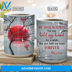 Blood moon, Cardinal drawing, Black tree, My angel in heaven - Heaven AOP Mug