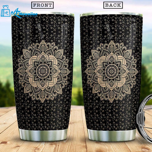 Bohemian Mandala Hippie 3D All Over Printed Stainless Steel Tumbler For Hippie Soul, Gift For Hippie Lover, Gift For Him, Gift For Her, Gift For Hippie Friend