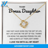 Bonus Daughter - Let Your Light Shine - Love Knot Necklace
