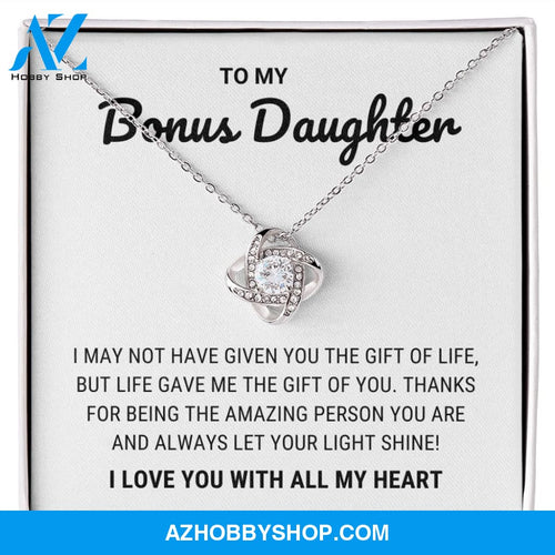Bonus Daughter - Let Your Light Shine - Love Knot Necklace