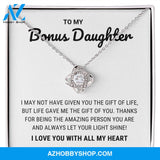 Bonus Daughter - Let Your Light Shine - Love Knot Necklace