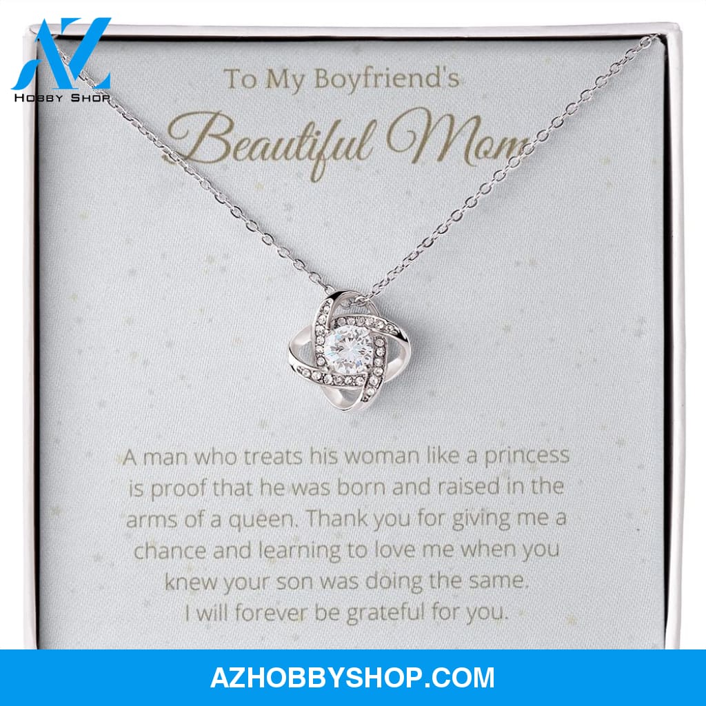 Boyfriend mom Lovely White Gold Necklace