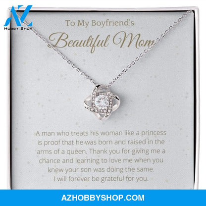 Boyfriend mom Lovely White Gold Necklace