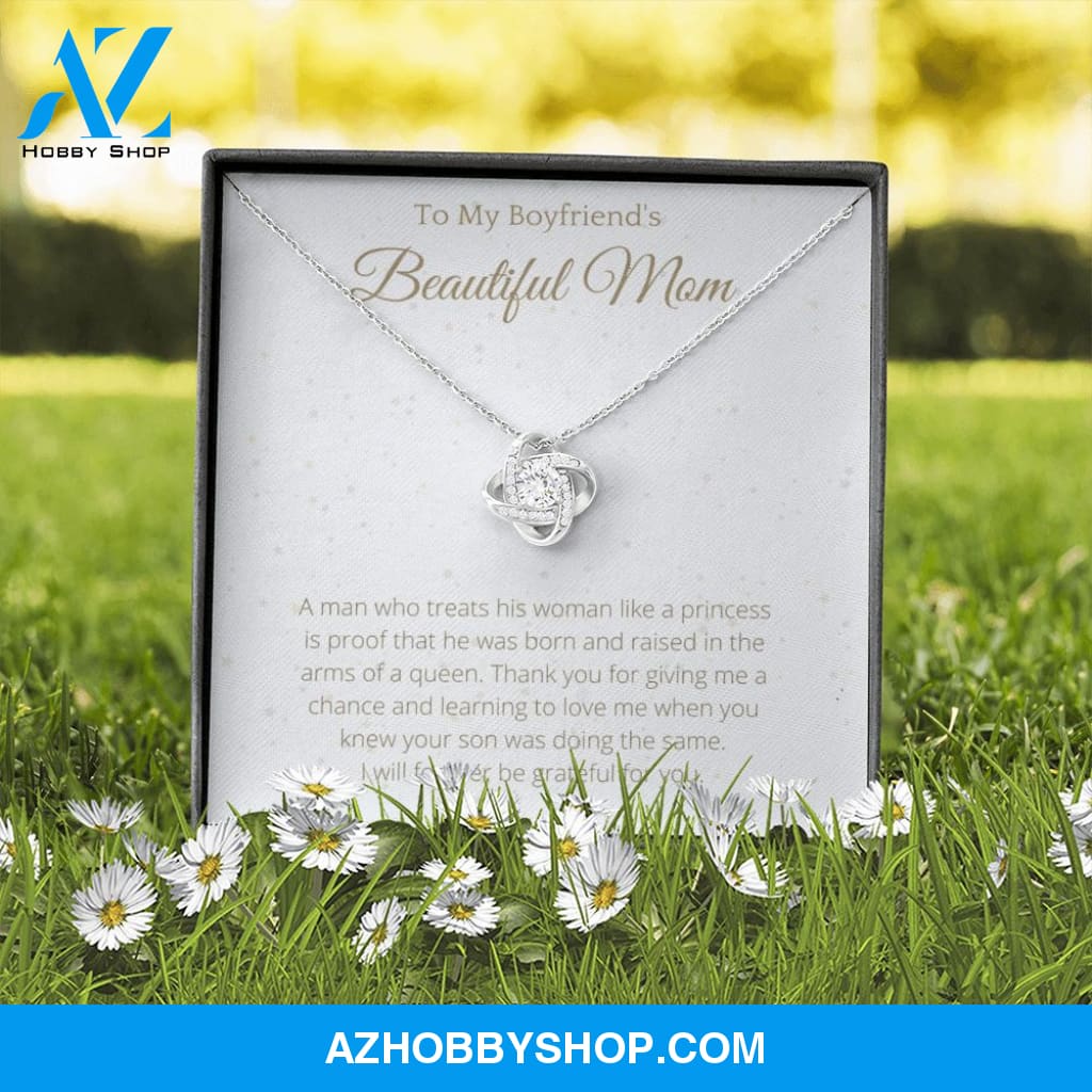Boyfriend mom Lovely White Gold Necklace