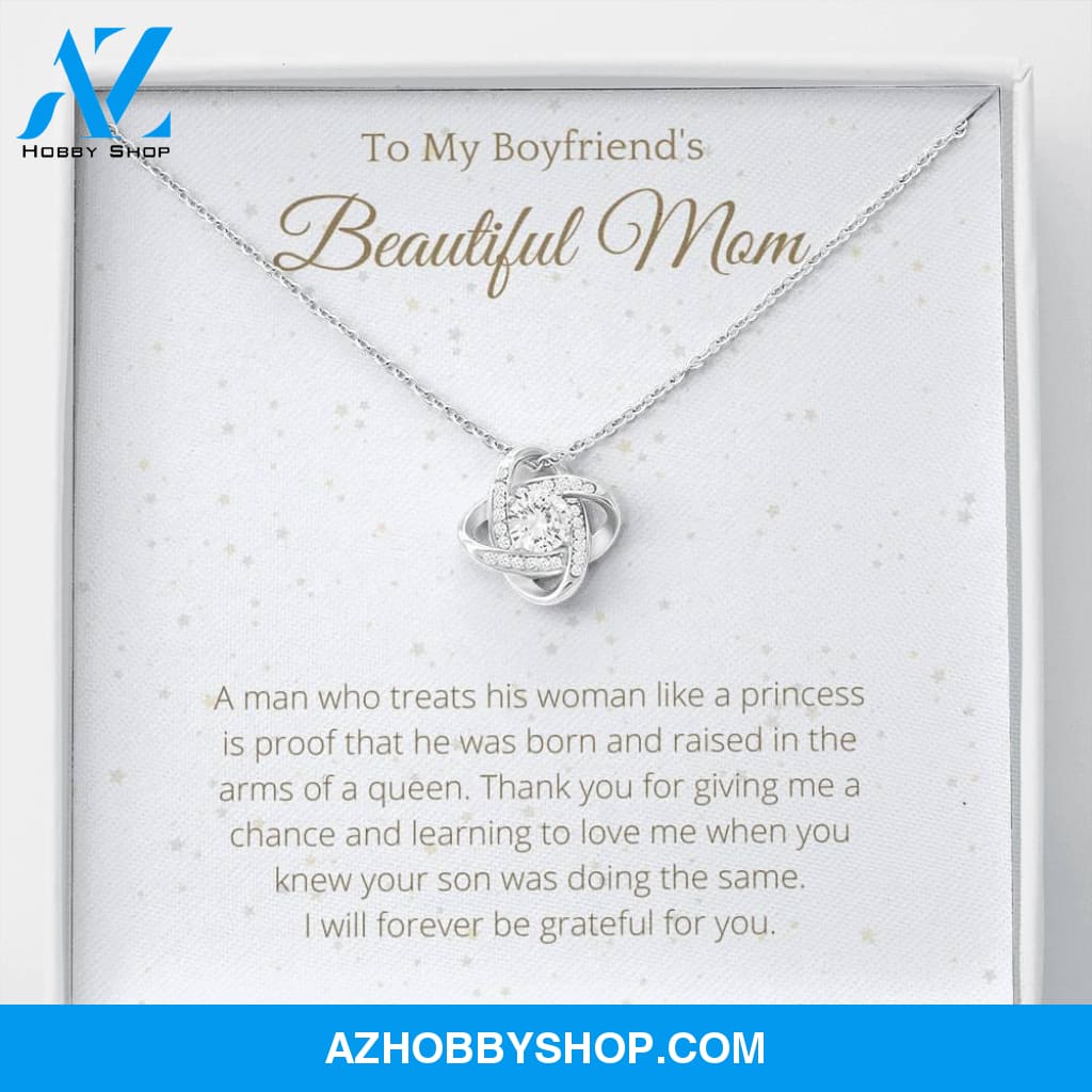Boyfriend mom Lovely White Gold Necklace