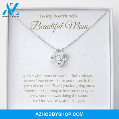 Boyfriend mom Lovely White Gold Necklace