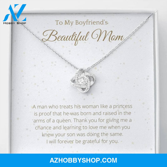 Boyfriend mom Lovely White Gold Necklace