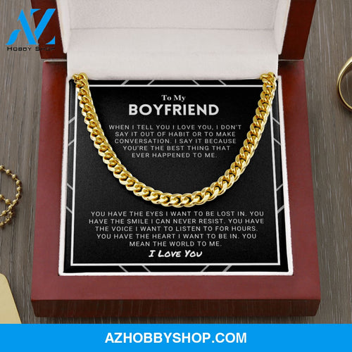 Boyfriend - The World To Me - Cuban Chain