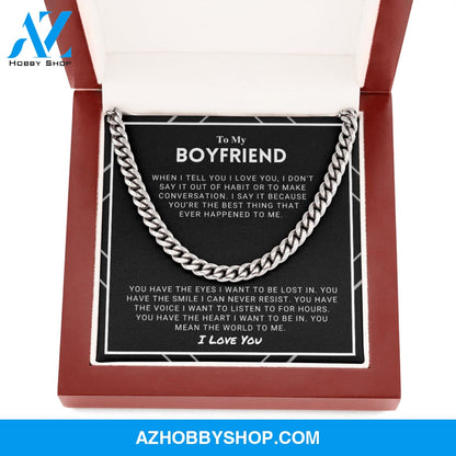 Boyfriend - The World To Me - Cuban Chain