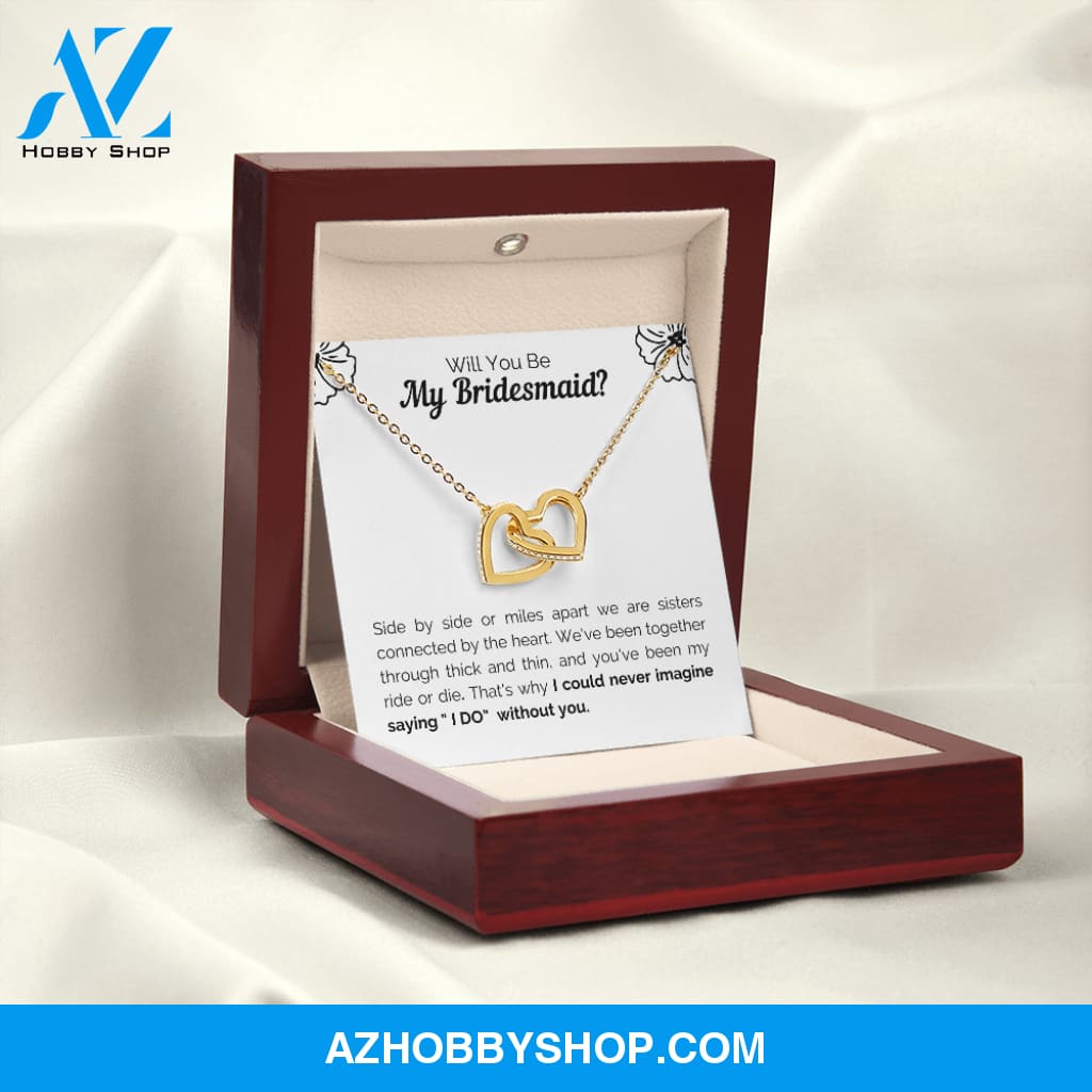 Bridesmaid - Heart Connection - Interlocking Hearts Necklace