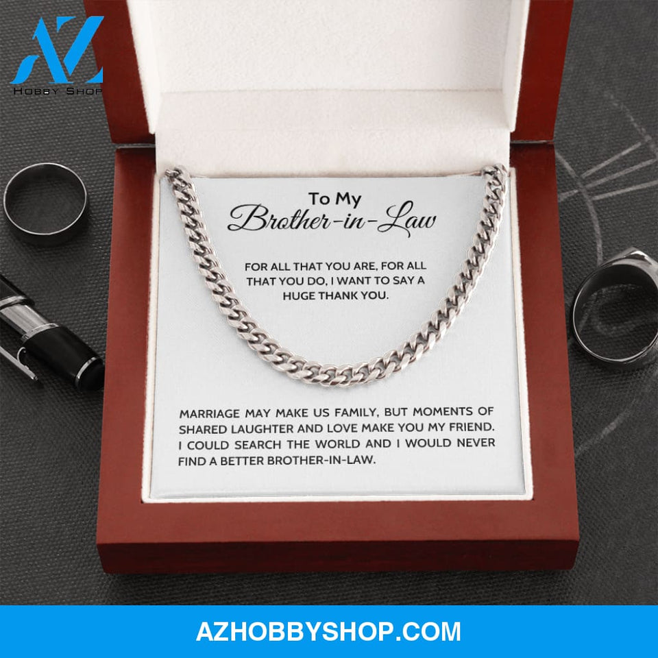 Brother In Law - Family - Cuban Link Chain