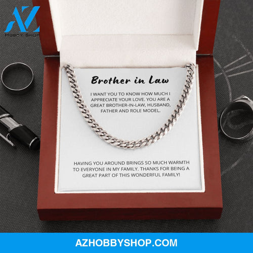 Brother in Law - Part of a Family - Cuban Link Chain