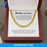 Brother in Law - Part of a Family - Cuban Link Chain