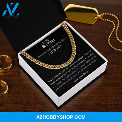 Brother - Love You - Cuban Link Chain