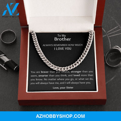 Brother - Love You - Cuban Link Chain