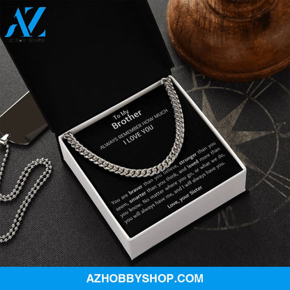 Brother - Love You - Cuban Link Chain