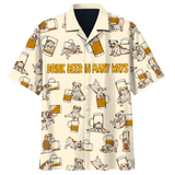 Bulldog Drink Beer In many Ways Print Short Sleeve 