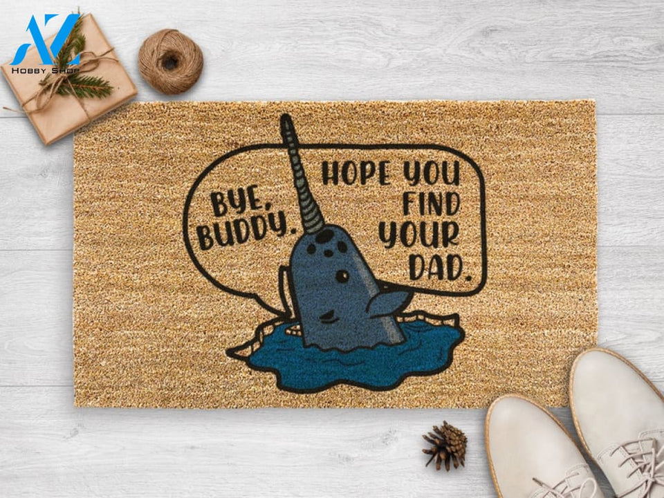 Bye Buddy Doormat - Elf Decor - Christmas Decor - Christmas Doormat - Funny Doormat - Holiday Doormat