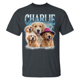 Custom Pet Face Vintage T-Shirt, Personalized Pet Photo Shirt