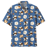 Cow  Blue High Quality Unisex Hawaiian Shirt For Men And Women Dhc17063764