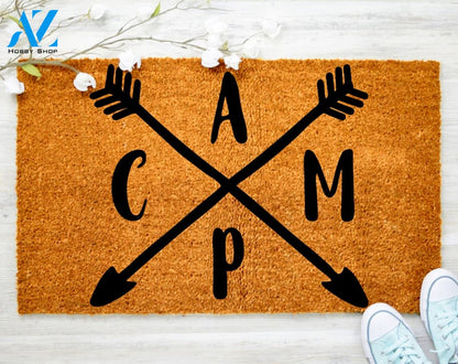 Camping Doormat Camping RV Sign Decorating Doormat Jesus Doormat Housewarming Gift