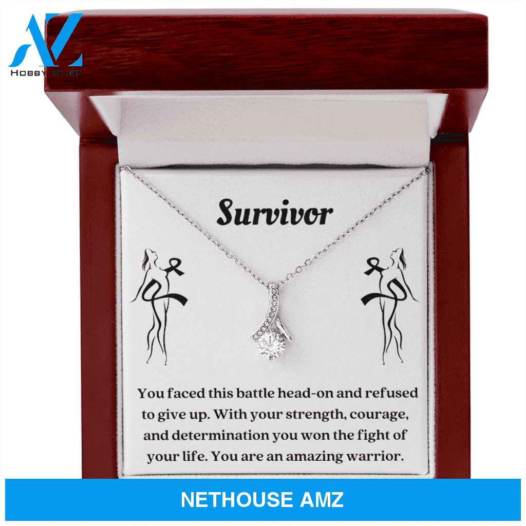 Cancer Survivor Gift, Warrior Gift Necklace, Cancer Fighter Gift, Survivor Gift, Cancer Warrior Gift, Beat Cancer Gift, Empowerment Gift