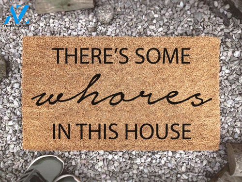 Cardi B Doormat - WAP Mat - Cardi B - Custom Coir Mat - Music Gift - Welcome Mat - There's Some Whores In This House
