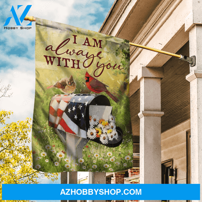 Cardinal drawing, Letter box, Daisy flower, I am always with you - Couple Flag