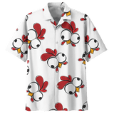 Chicken   White High Quality Unisex Hawaiian Shirt For Men And Women Dhc17063738