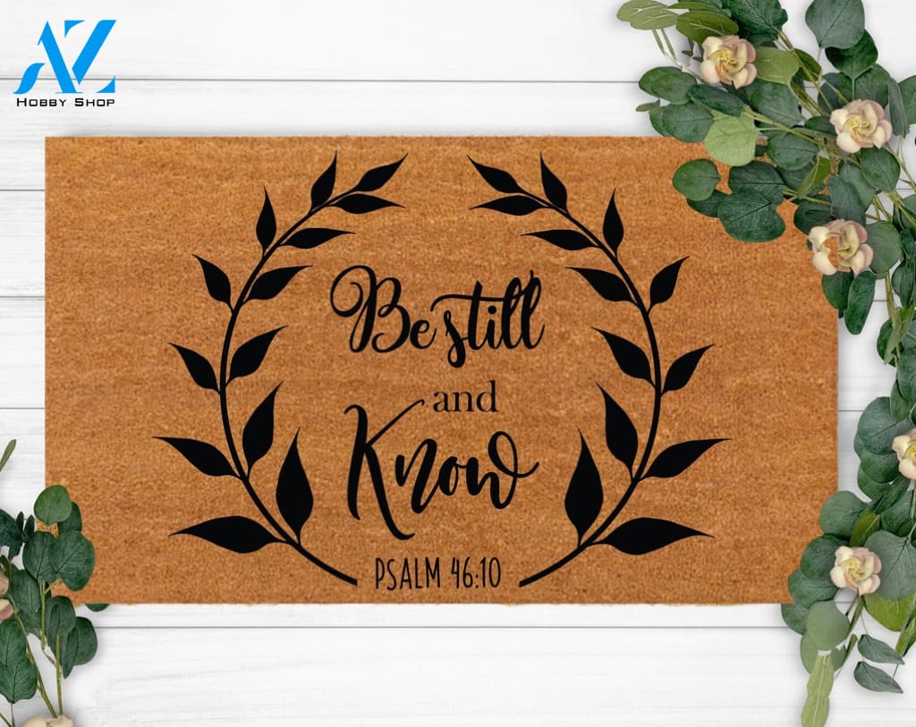 Christian Doormat-Holiday Housewarming Gift-Custom Christmas Decoration-Funny Welcome Front Doormat-Celebration Gift-New