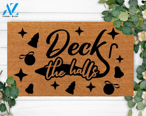 Christmas custom Doormat Cute Front Doormat Family Name Present For Her & Him House Warming Gift