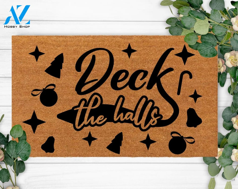 Christmas custom Doormat Cute Front Doormat Family Name Present For Her & Him House Warming Gift