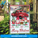 Christmas decoration, Lovely elfs, Red truck, Joy, hope, love, peace, Merry Christmas - Jesus Flag