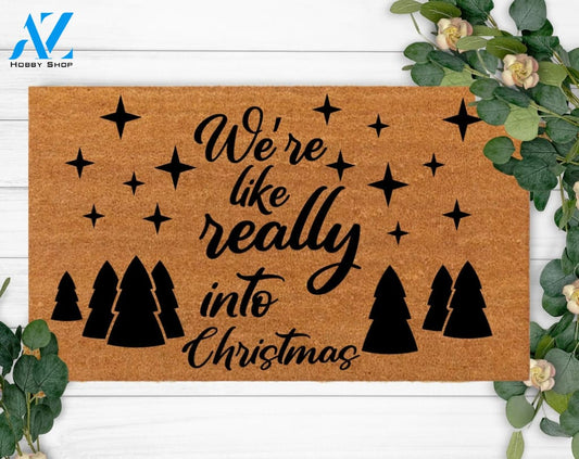 Christmas Gift-Hello Doormats-Last Name Rug-Wedding-Closing Unique Gift-Monogram-Logo mat-New Year Custom Mat