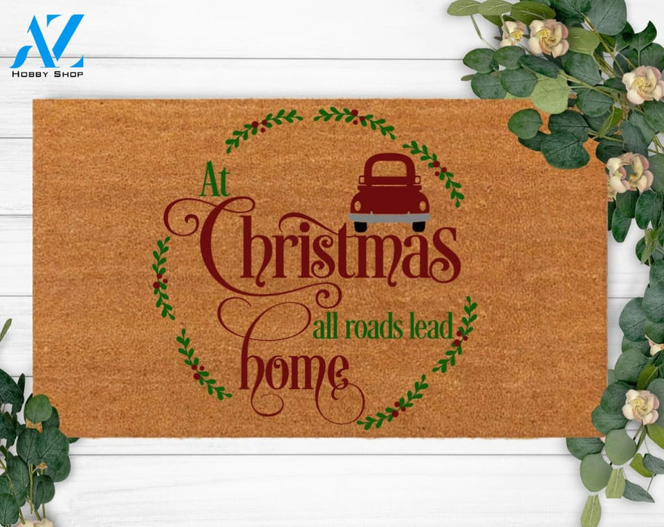 Christmas Gift-Welcome Doormat-Custom Christmas Doormat-Welcome new year doormat-Holiday Doormat-Christmas Decoration