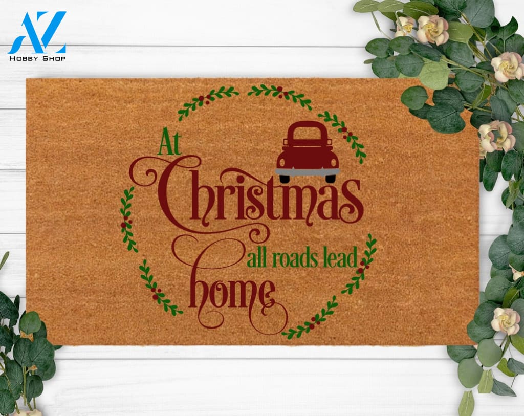 Christmas Gift-Welcome Doormat-Custom Christmas Doormat-Welcome new year doormat-Holiday Doormat-Christmas Decoration