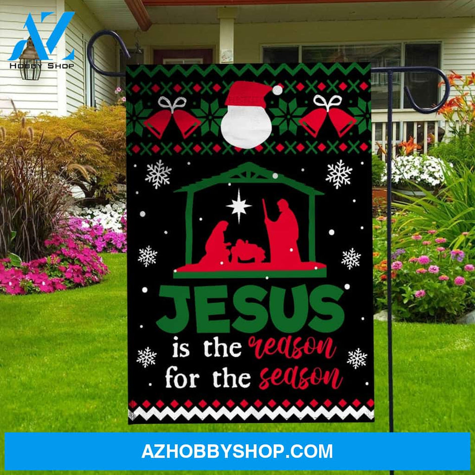 Christmas night, Birth of Jesus, Jesus is the reason for the season - Jesus Flag