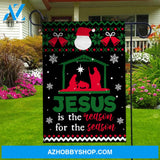 Christmas night, Birth of Jesus, Jesus is the reason for the season - Jesus Flag