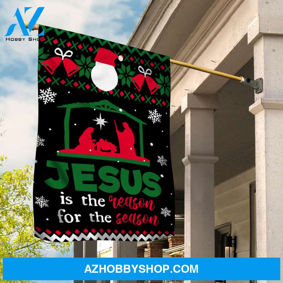 Christmas night, Birth of Jesus, Jesus is the reason for the season - Jesus Flag
