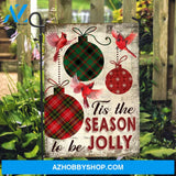 Christmas tree ornaments, Christmas decoration, Red cardinal, Tis the season to be jolly - Jesus Flag