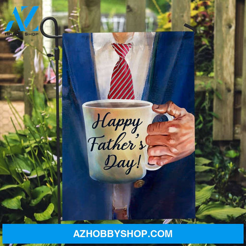 Coffee cup, Nice suit, Gift for dad, Happy Father's day - Family Flag