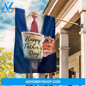 Coffee cup, Nice suit, Gift for dad, Happy Father's day - Family Flag