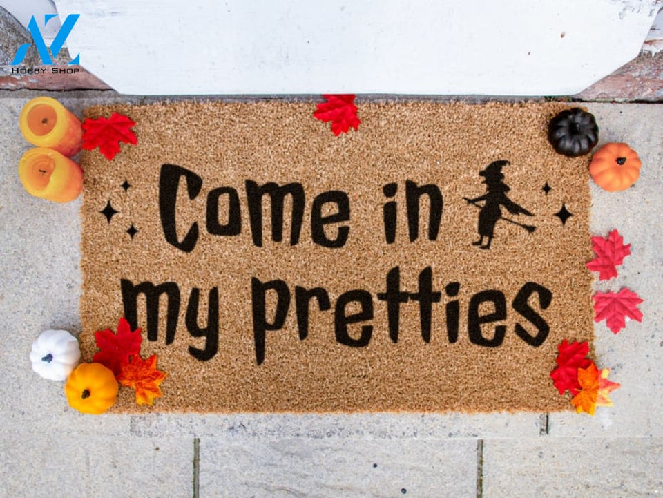 Come In My Pretties Doormat - Halloween Welcome Mat - Hocus Pocus - Seasonal Doormat - Fall Decor - Home Decor - Spooky