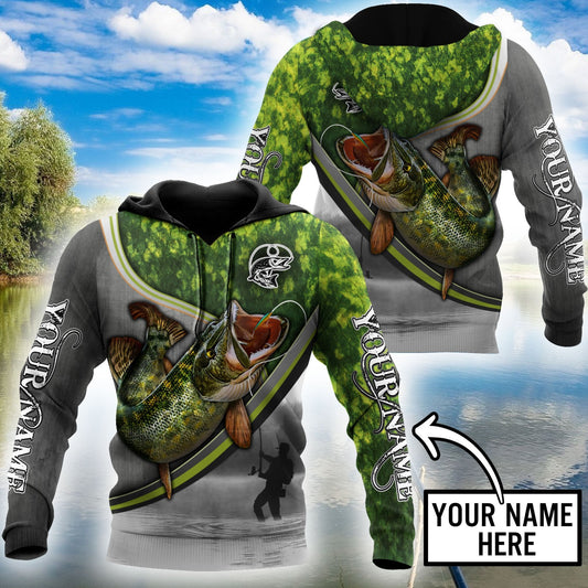 Fishing Gifts Pike Fishing Fisherman Camo Personalized Unisex Hoodie