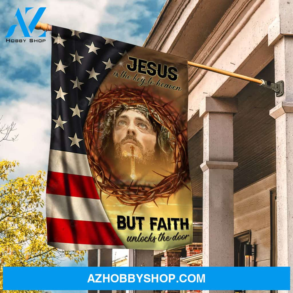 Crown of thorn drawing, The real face of Jesus, Jesus is the key to heaven - Jesus Flag