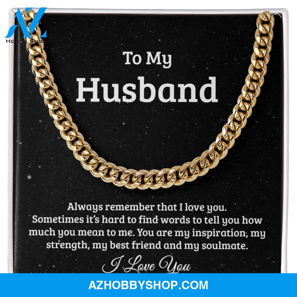 Cuban Link Chain for Husband, soulmate