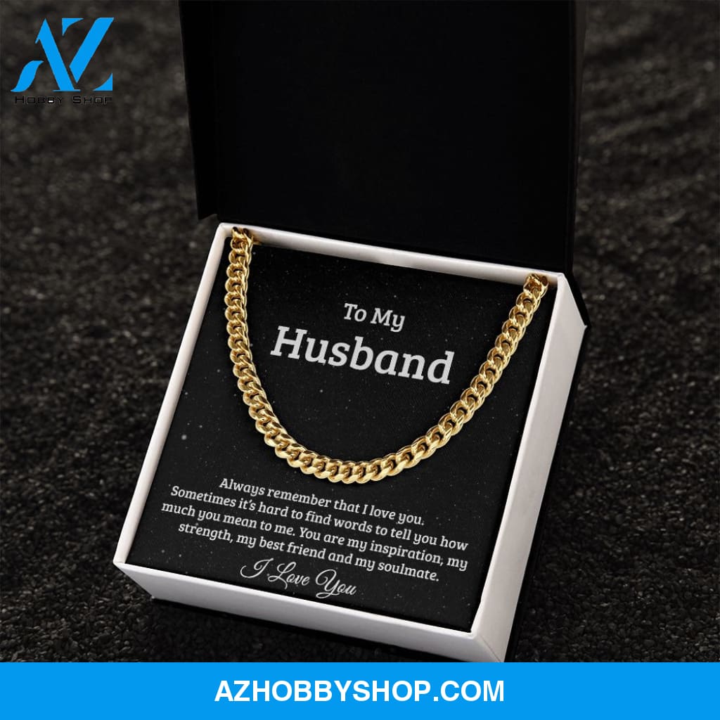 Cuban Link Chain for Husband, soulmate