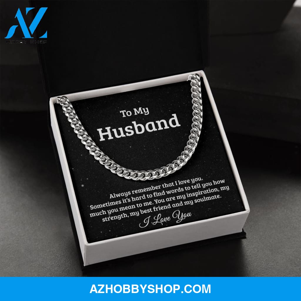 Cuban Link Chain for Husband, soulmate