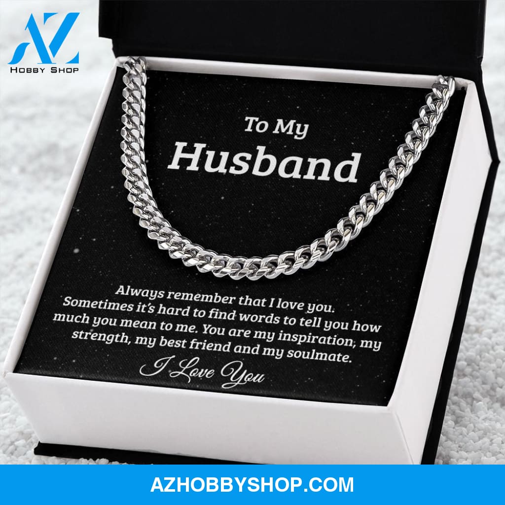 Cuban Link Chain for Husband, soulmate