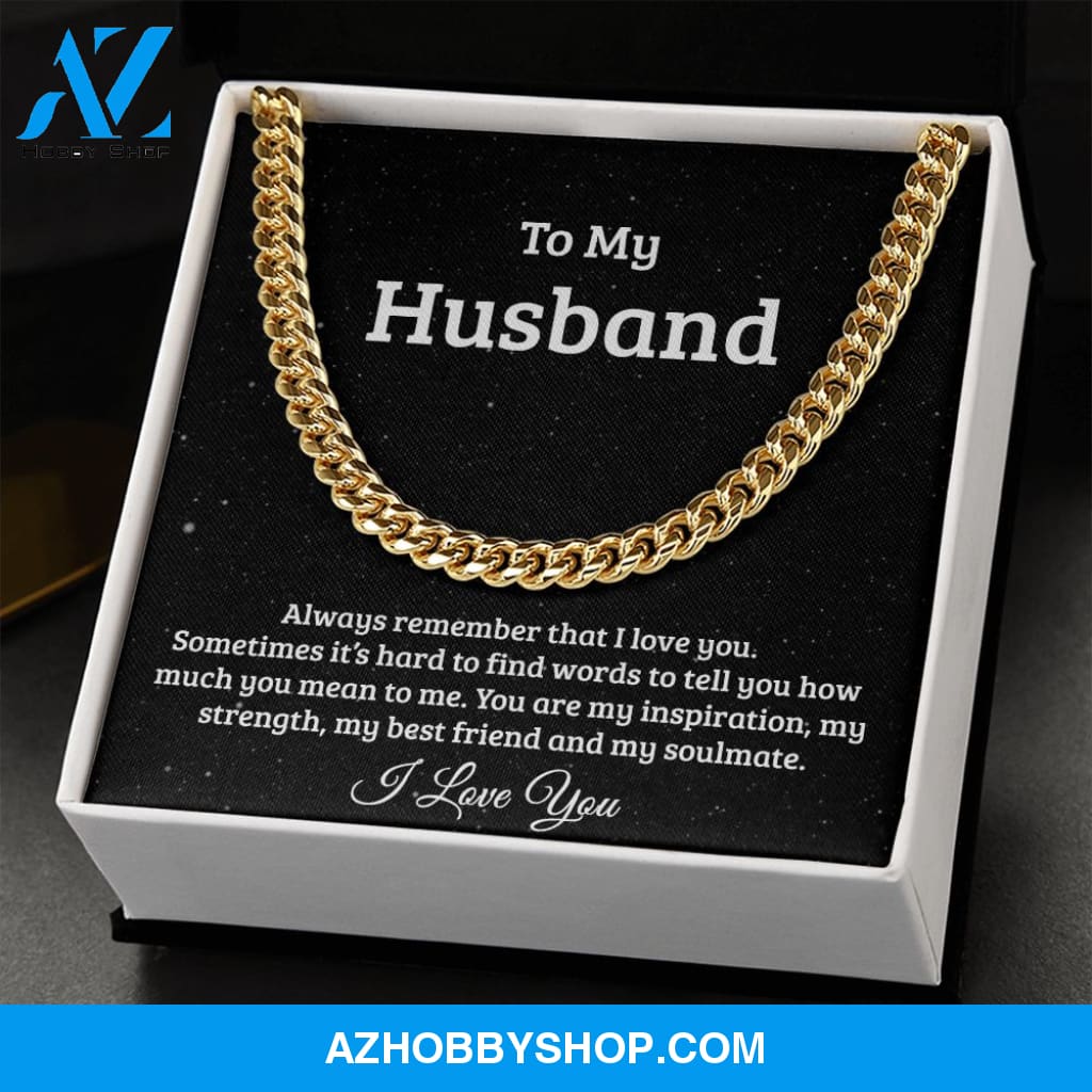 Cuban Link Chain for Husband, soulmate